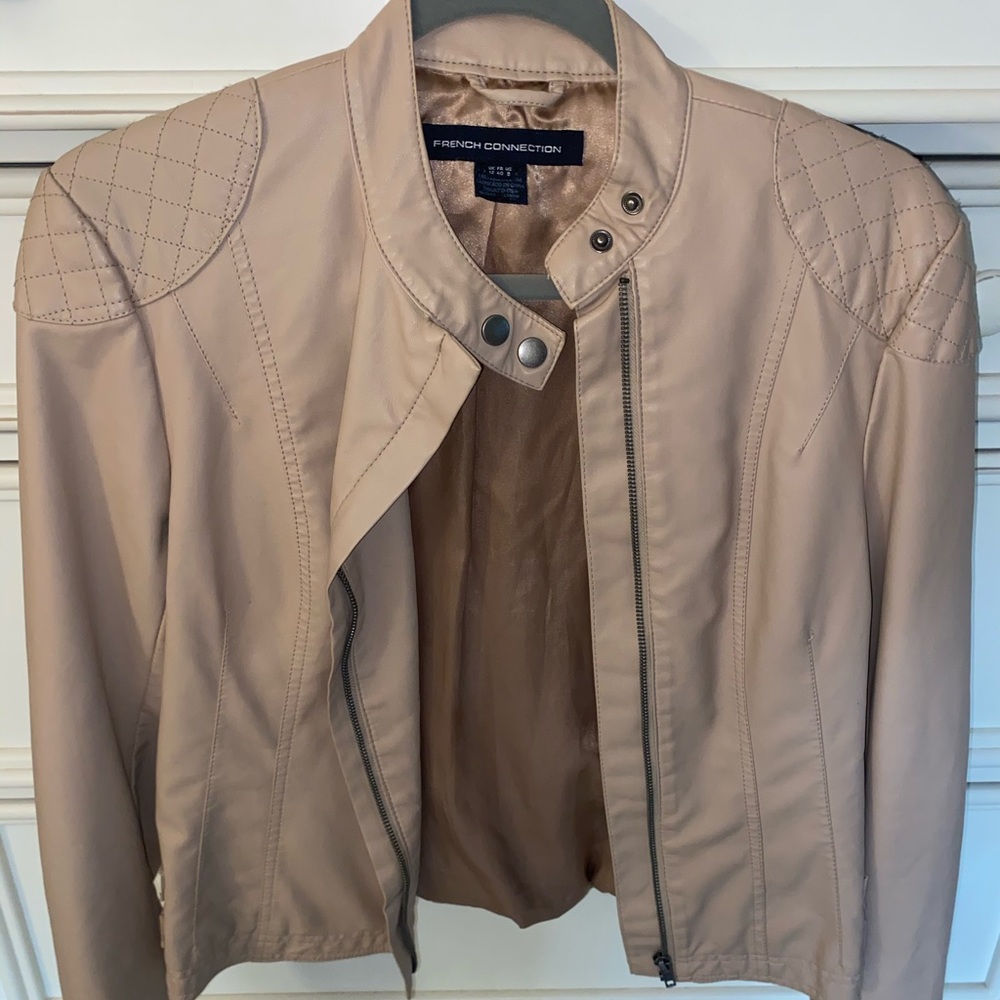 French connection leather jacket